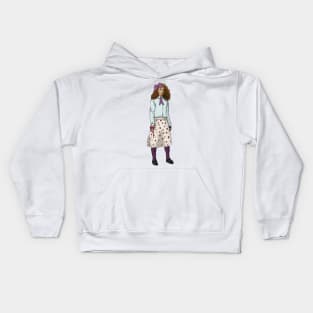 Realistic Rose The Rosary Messenger Kids Hoodie